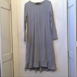 Grey Jade Mackenzie dress with ruffle